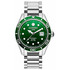 Zegarek nurkowy z zieloną tarczą Roamer