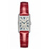 Zegarek z diamentami i czerwonym paskiem Longines DolceVita L5.255.0.71.5