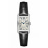 Prostokątny zegarek damski Longines na czarnym pasku L5.512.4.71.0