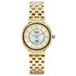 Pozłacany zegarek damski z diamentami i masą perłową Roamer Capri