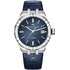 Maurice Lacroix Aikon Automatic 42 mm AI6008-SS001-430-1 zegarek z niebieską tarczą i niebieskim paskiem