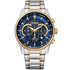 Męski zegarek Citizen AN8194-51L z chronografem, niebieska tarcza