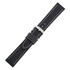 Pasek do zegarka Di-Modell Jumbo czarny z białym szyciem 22 mm