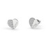 Srebrne kolczyki serca z cyrkoniami Lovely Guess