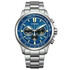 Tytanowy zegarek Citizen CA4570-88L z niebieską tarczą