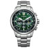 Tytanowy zegarek męski Citizen CA4570-88X z zieloną tarczą