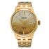Męski zegarek Seiko w kolorze złotym PVD