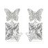 Srebrne kolczyki Guess Chrysalis z motylami