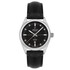 Klasyczny zegarek męski Atlantic z czarnym paskiem skórzanym