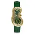Pozłacany zegarek topiący się 
Exaequo Melting Watch PVD Gold Green
