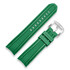 Gumowy pasek do zegarka Venezianico szerokość 22 mm zielony