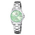 Damski zegarek Festina Swiss Made z zieloną tarczą i bransoletą