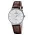 Męski zegarek Festina Classic z białym cyferblatem i brązowym paskiem skórzanym