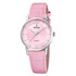 Damski zegarek Festina Classic z różową tarczą i paskiem skórzanym