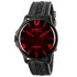 Czarny zegarek męski U-BOAT Darkmoon Red Glass PVD 8466/D