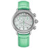 Damski zegarek Aerowatch Chronolady 1942 Pastel Green A 81105 AA03 DIA z zielonym paskiem i diamentami