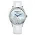 Zegarek damski Aerowatch Les Grandes Classiques Edelweiss Lady A 49101 AA03 z białym paskiem