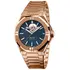 Zegarek Epos Sport Open Heart 3506.133.24.16.34 w kolorze złota z niebieską tarczą