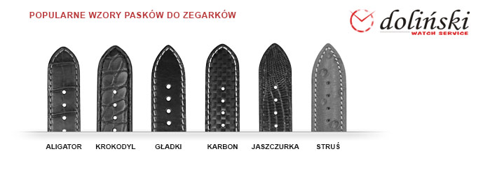 Popularne wzory pasków do zegarków na rekę
